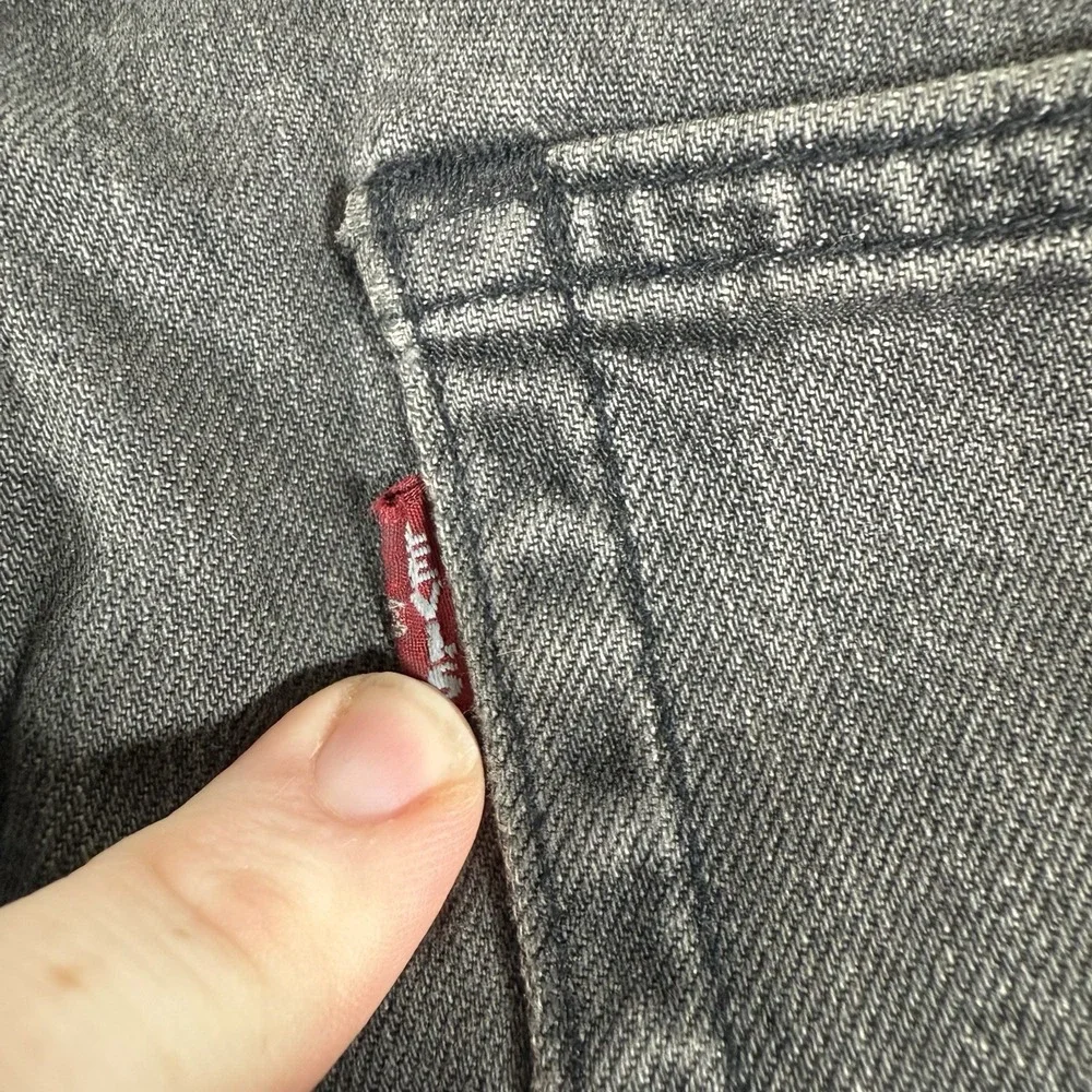 Levi's Jeans Mens 30x32 (Fits 28x31) Gray 502 Regular Taper Premium‎ Stretch